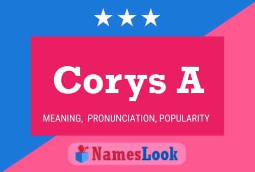 Corys A Name Poster