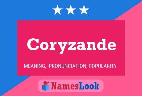 Coryzande Name Poster