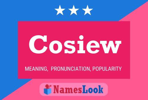 Cosiew Name Poster