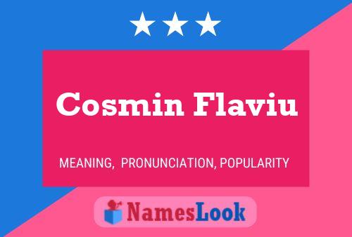 Cosmin Flaviu Name Poster