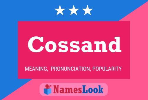 Cossand Name Poster