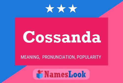 Cossanda Name Poster