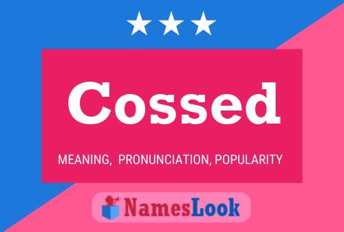 Cossed Name Poster