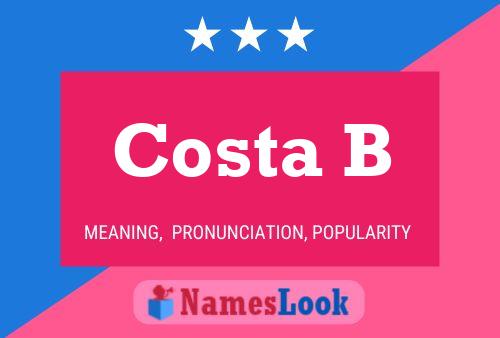 Costa B Name Poster