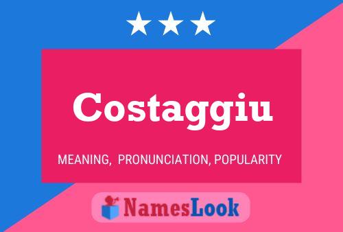 Costaggiu Name Poster