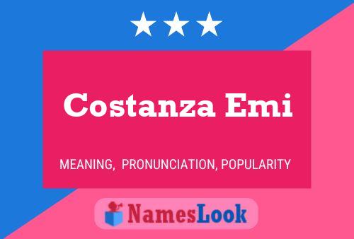 Costanza Emi Name Poster