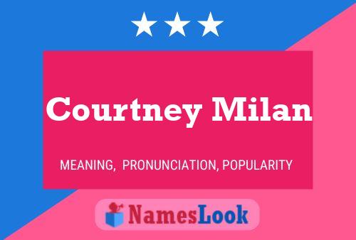 Courtney Milan Name Poster