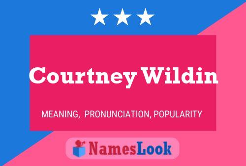 Courtney Wildin Name Poster