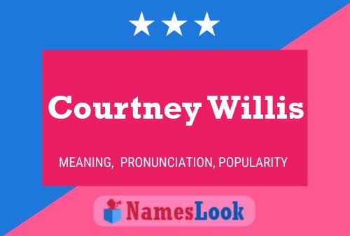 Courtney Willis Name Poster