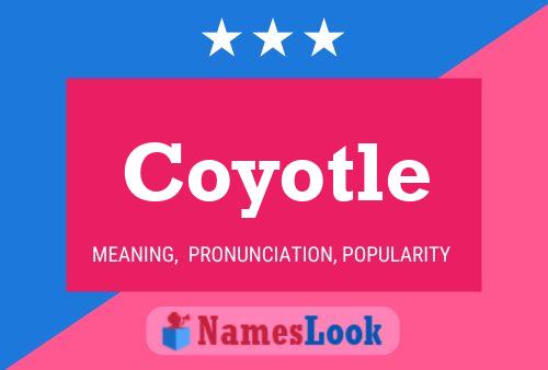 Coyotle Name Poster