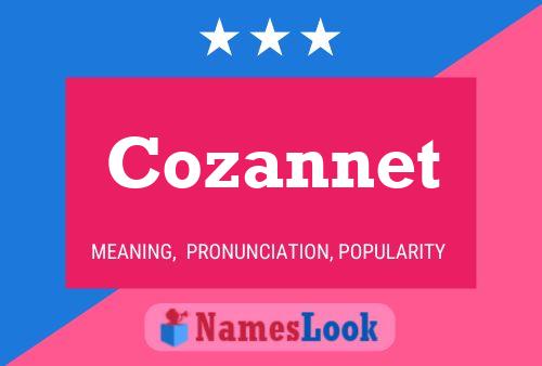 Cozannet Name Poster