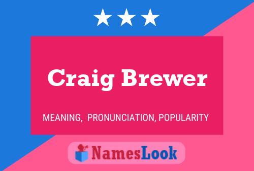 Craig Brewer Name Poster