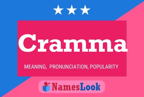 Cramma Name Poster