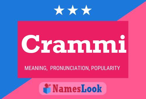 Crammi Name Poster