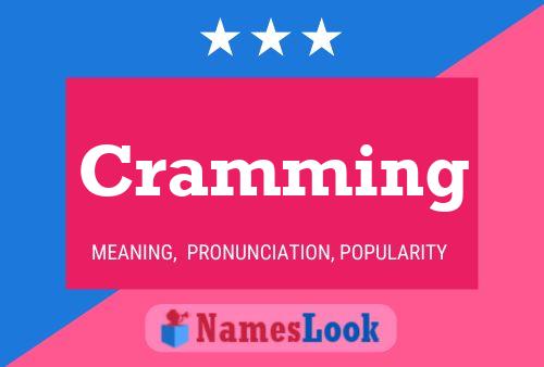 Cramming Name Poster