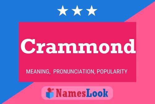 Crammond Name Poster