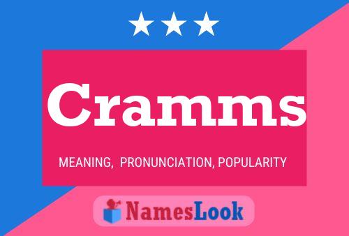 Cramms Name Poster