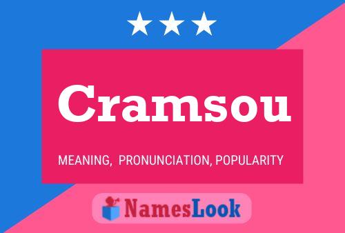 Cramsou Name Poster