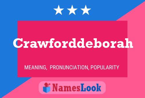 Crawforddeborah Name Poster