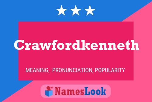 Crawfordkenneth Name Poster