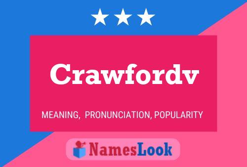 Crawfordv Name Poster