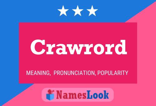 Crawrord Name Poster