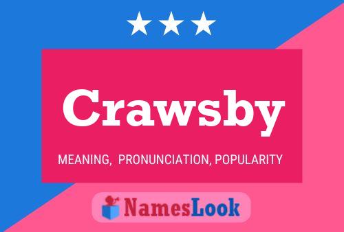 Crawsby Name Poster