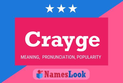 Crayge Name Poster