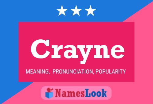 Crayne Name Poster