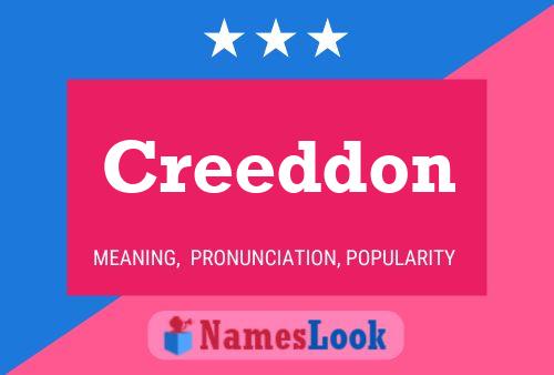 Creeddon Name Poster