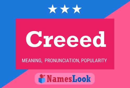 Creeed Name Poster