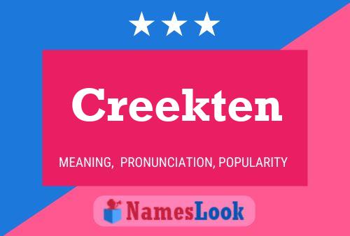 Creekten Name Poster