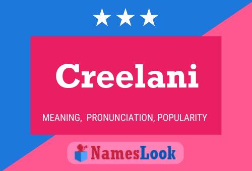 Creelani Name Poster