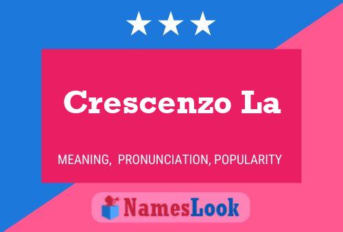 Crescenzo La Name Poster