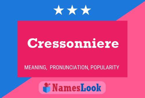 Cressonniere Name Poster