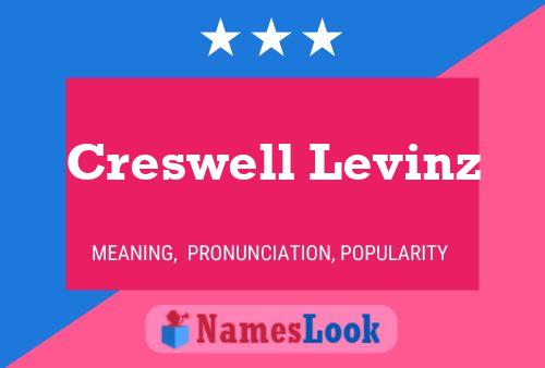 Creswell Levinz Name Poster