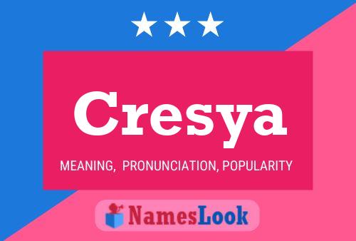 Cresya Name Poster