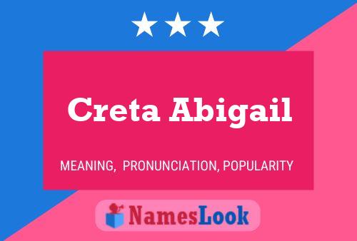 Creta Abigail Name Poster