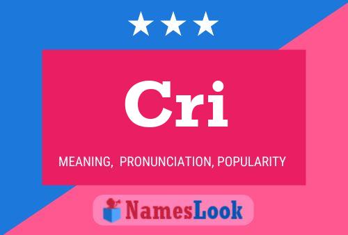 Cri Name Poster