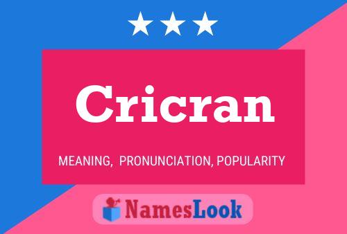 Cricran Name Poster