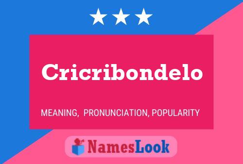 Cricribondelo Name Poster