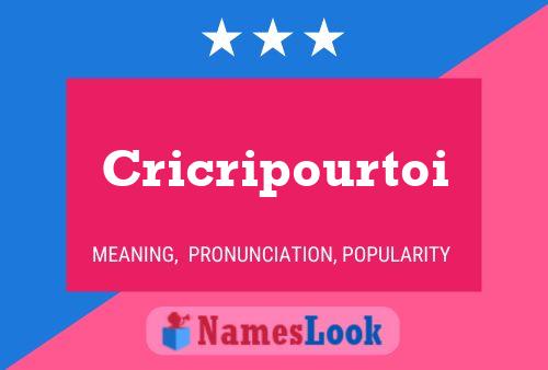 Cricripourtoi Name Poster