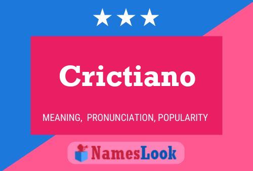 Crictiano Name Poster