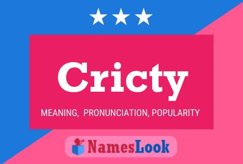 Cricty Name Poster