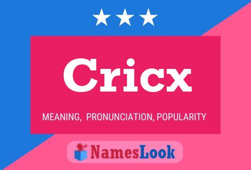 Cricx Name Poster