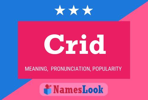 Crid Name Poster