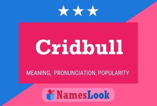 Cridbull Name Poster