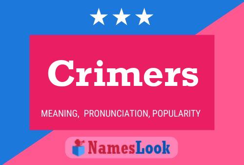 Crimers Name Poster