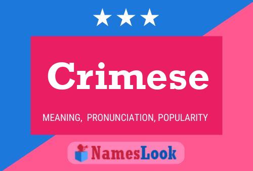 Crimese Name Poster