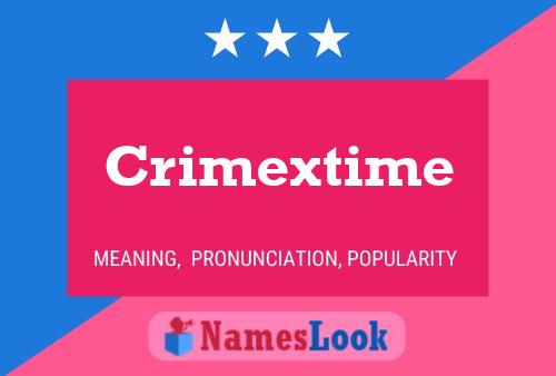 Crimextime Name Poster